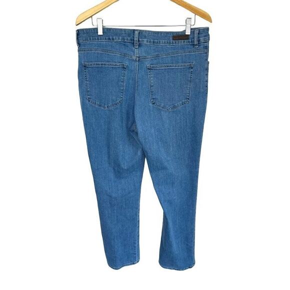 Lees Classic Fit Straight Leg Womens Denim Jeans Size 16 Blue Stretch - Picture 5 of 6